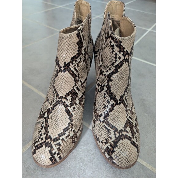 Michael Shannon Snake print Ginnie Ankle boots Size 10 - Picture 4 of 12